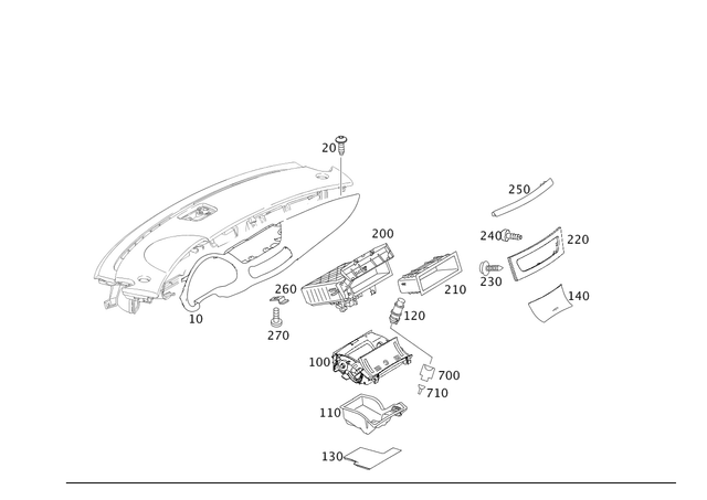 2196802771 - Panelling: Trim Bar for Mercedes-Benz: CLS500, CLS55 AMG, CLS550, CLS63 AMG Image image