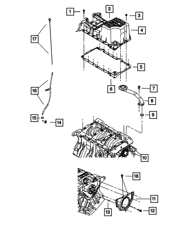 4593588AA - 4.0L Gas; Engine: Windage Tray for Chrysler: Pacifica, Town &amp; Country | Dodge: Grand Caravan, Nitro Image
