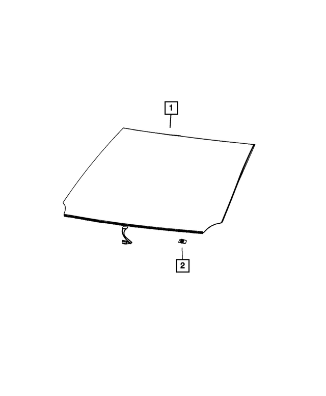 68488319AB - Glass: Windshield for Mopar Image