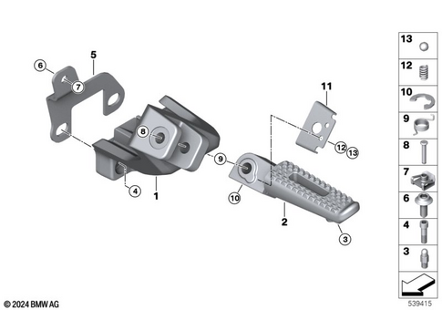 Footrests for 2024 BMW-Motorrad CE #0