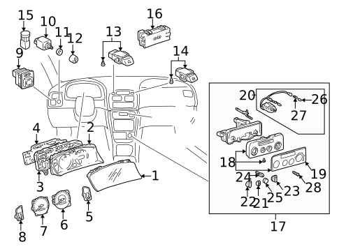 Controls for 2002 Toyota Corolla #0