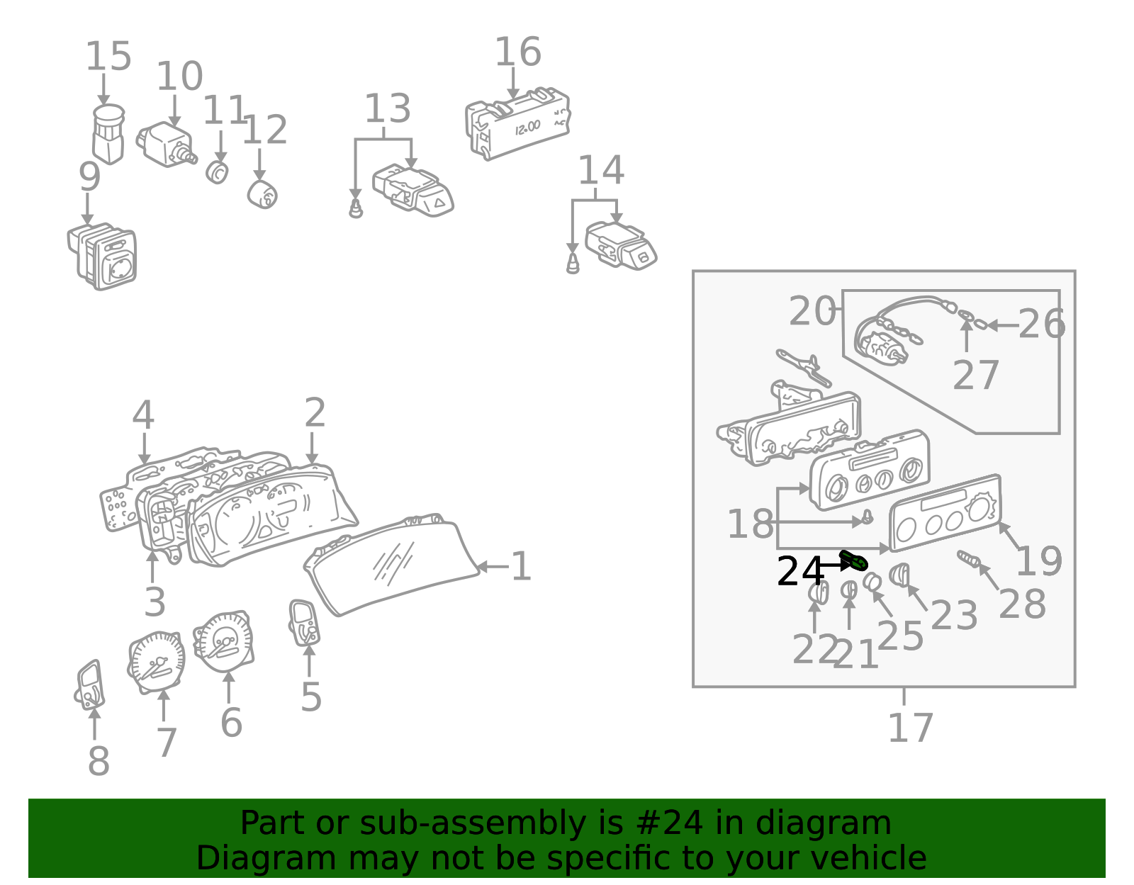 55905-12620-B0 - 2001-2002 Toyota Corolla - Knob | Discount Parts Monster