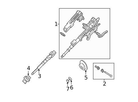 Steering Column Assembly for 2003 BMW 330xi #0