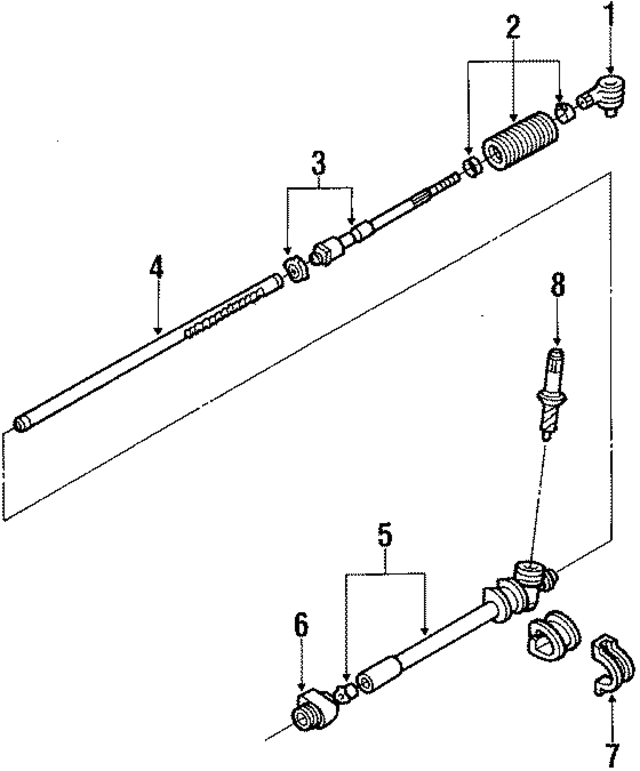 E8BZ3280A - : Steering Tie Rod End for Ford Image