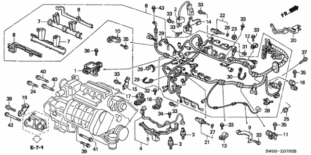 Engine Wire Harness - Clamp for 2001 Acura NSX #0