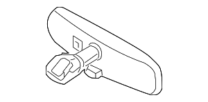 963212Y900 - Body: Mirror Inside for Nissan: 350Z, Altima, Armada, Frontier, Kicks, Kicks Play, LEAF, Maxima, Micra, Murano, NV1500, NV2500, NV3500, Pathfinder, Pathfinder Armada, Quest, Rogue, Sentra, TITAN, TITAN XD, Versa, Versa Note, Xterra Image