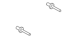 68399AR000 - : Side Molding Rivet for Nissan: LEAF, Murano, Pathfinder, Z Image