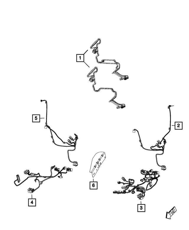 68156993AB - Electrical: Seat Wiring for Mopar Image