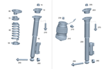 2133201630 - Springs, Suspension and Hydraulics: Shock Absorber for Mercedes-Benz Image