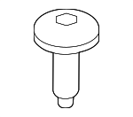 C2Z3858 - Body: Bumper Cover Screw for Jaguar: E-Pace, F-Pace, F-Type, I-Pace, XE, XF, XFR, XFR-S, XJ, XJR, XJR575 Image