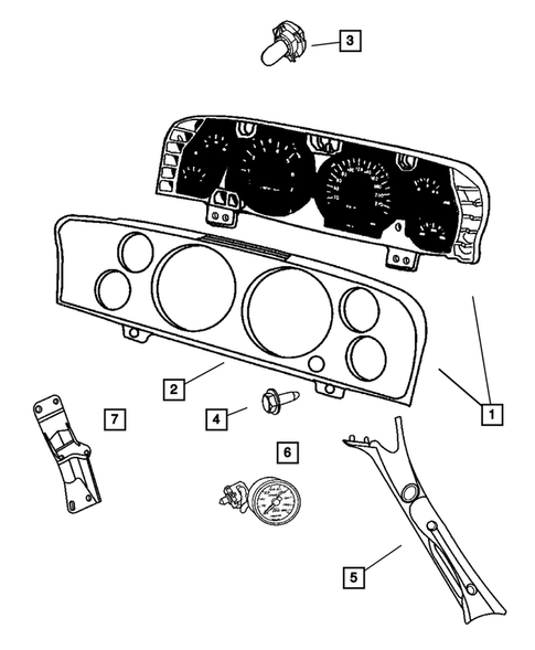 Instrument Panel Cluster for 2007 Dodge Ram 1500 #0