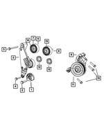 4627052AA - Cooling: Tensioner Support Bracket for Mopar Image