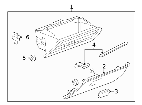 Glove Box for 2016 GMC Terrain #0