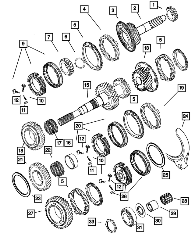 5010049AB - : Output Shaft for Mopar Image