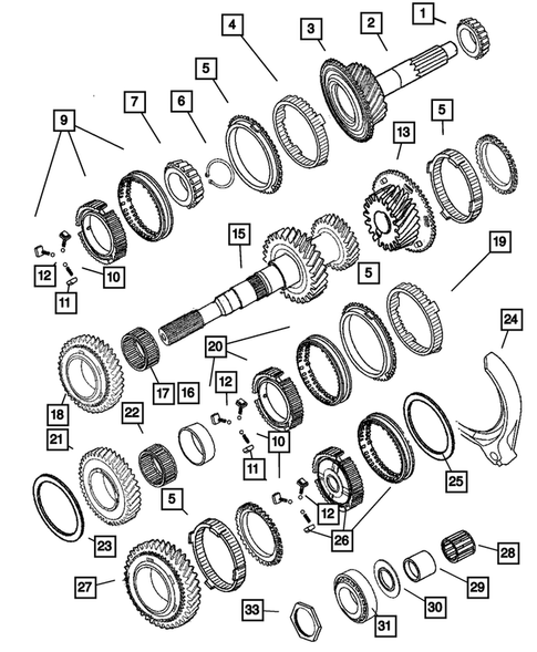 Gear Train for 2005 Dodge Ram 3500 #0