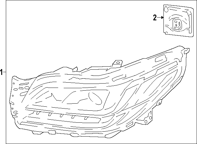 NL7Z13008J - : Headlight Assembly for Lincoln: Navigator Image