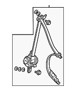 4818TP6305ZC - : Belt &amp; Retractor for Honda: Accord Crosstour, Crosstour Image