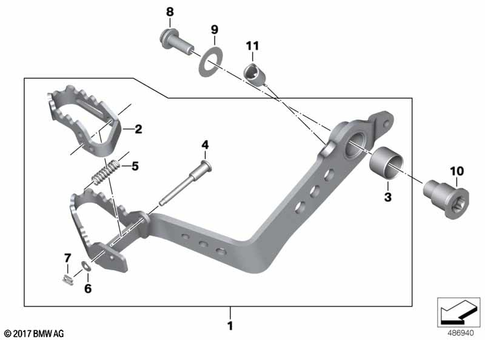 Brake Pedal, Connection Linkage for 2017 BMW-Motorrad F 850 GS Adventure #0