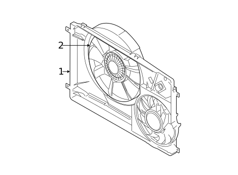 Cooling Fan, Clutch & Motor for 2018 Ford Transit-350 #0