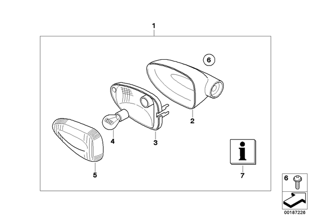 63137684528 - : Lamp Lens                 for BMW-Motorrad Image
