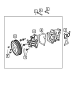 1140308553 - Cooling: Hex Flange Head Bolt for Mopar Image