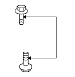 6507745AA - Body: Fender Rail Bolt for Chrysler: Aspen | Dodge: Dakota, Ram 1500, Ram 2500, Ram 3500 | Ram: Dakota Image
