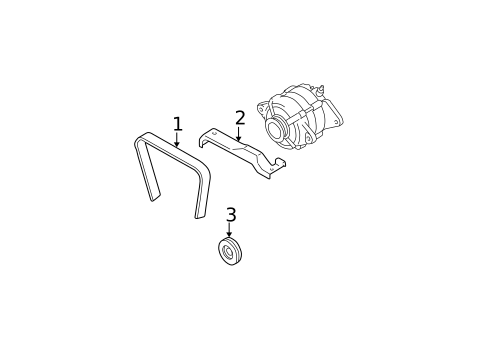 Belts & Pulleys for 2002 Subaru Outback #0