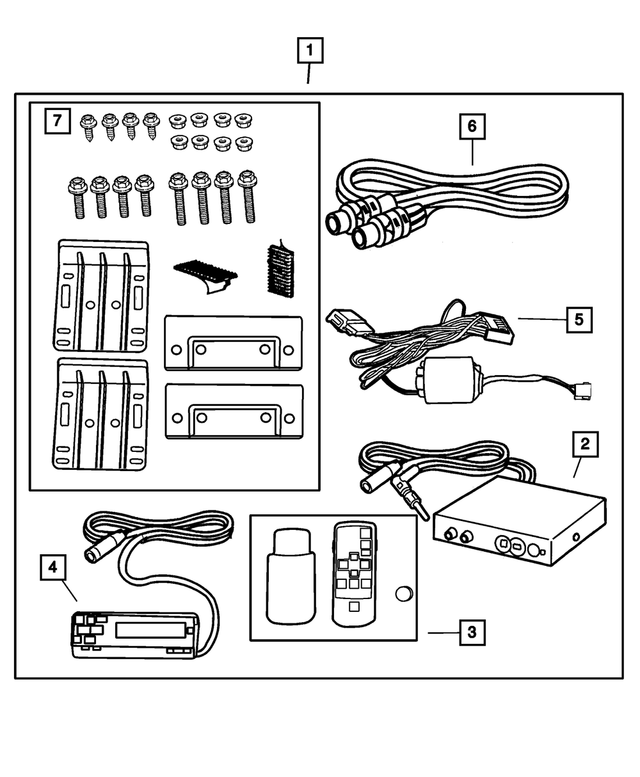 5073243AA - Mopar Accessories - Component Parts: Din Cable for Mopar Image