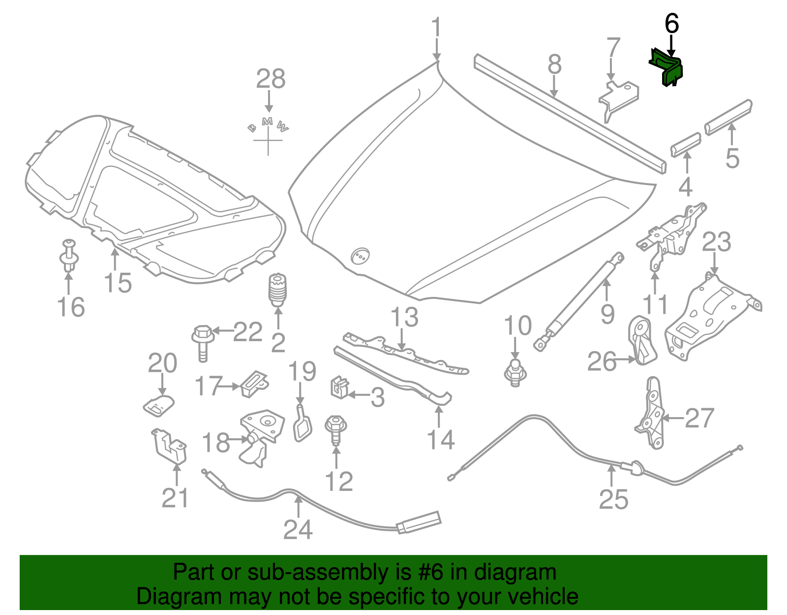 Upper Seal - BMW (51767140585)
