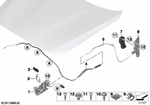51237242548 - Bodywork: Left Lower Part of Hood Lock for BMW Image