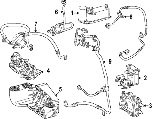 Condenser, Compressor & Lines for 2024 Mercedes-Benz eSprinter #0