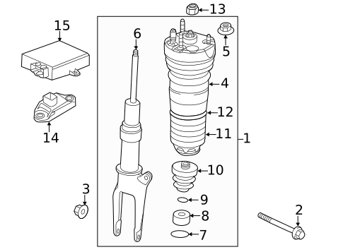 Struts & Components for 2015 Porsche Panamera #2