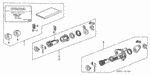 6721SH3415 - Electrical/Exhaust/Heater/Fuel: TUMBLER KIT, KEY CYLINDER for Honda Image