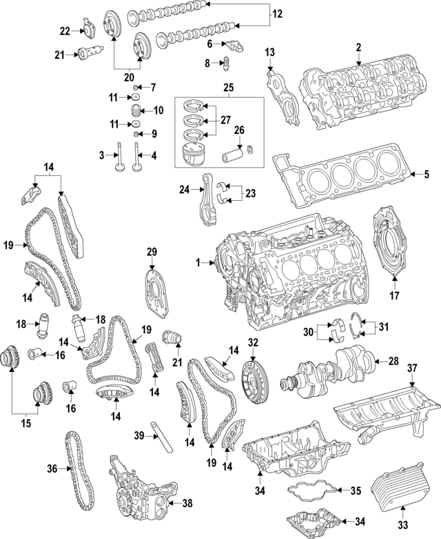 1771802600 - Engine: Oil Pan Baffle for Mercedes-Benz Image