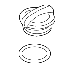 5Q0121321 - Cooling System: Reservoir Cap for Audi: A3, A3 Quattro, A3 Sportback e-tron, A8 Quattro, Q3, Q3 Quattro, RS3, S3, S8, TT, TT Quattro, TTS Quattro Image