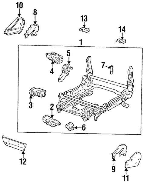 Tracks & Components for 1996 Lexus LX450 #0