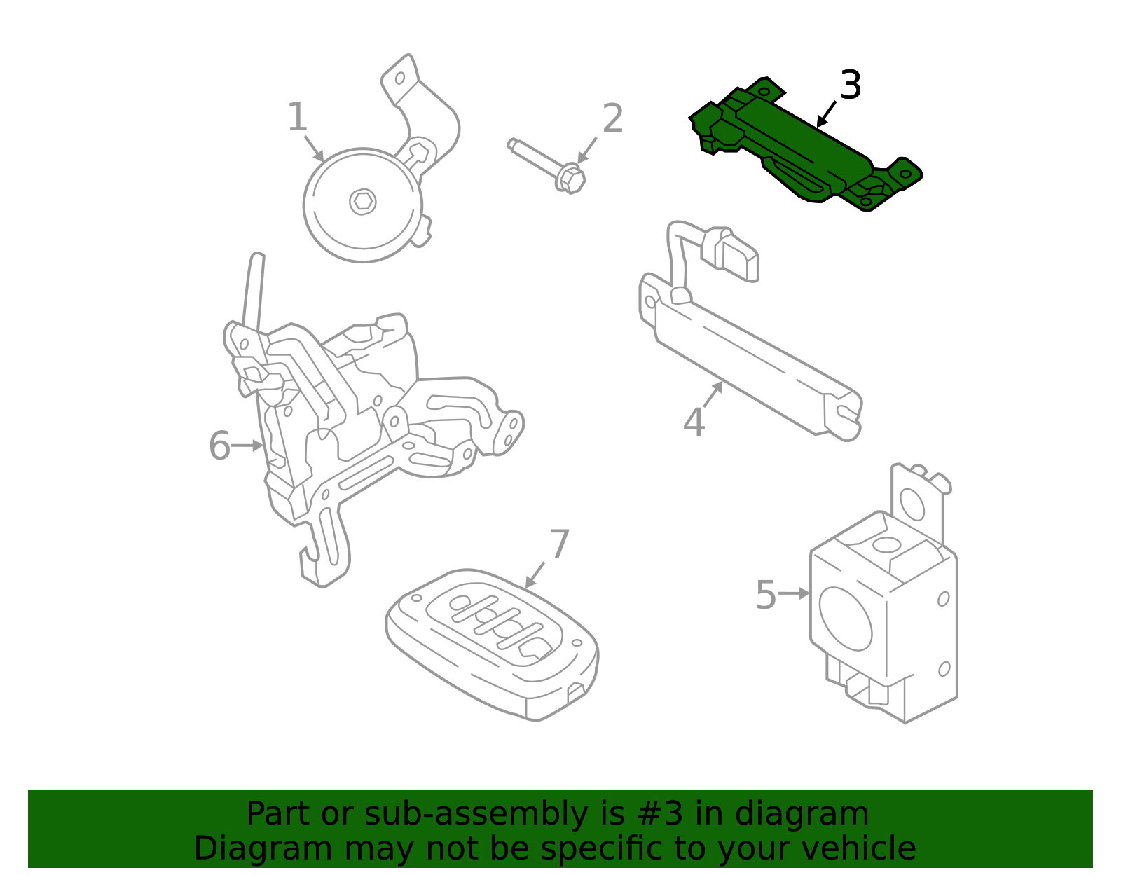 2016-2021 Hyundai Tucson Keyless Entry Antenna 95420-D3200 | MotorMotor
