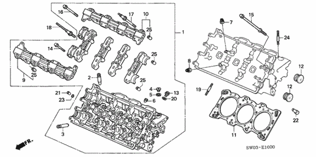 Cylinder Head (FR.) for 2002 Acura NSX #0