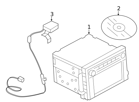 Navigation System Components for 2008 Ford Explorer Sport Trac #0