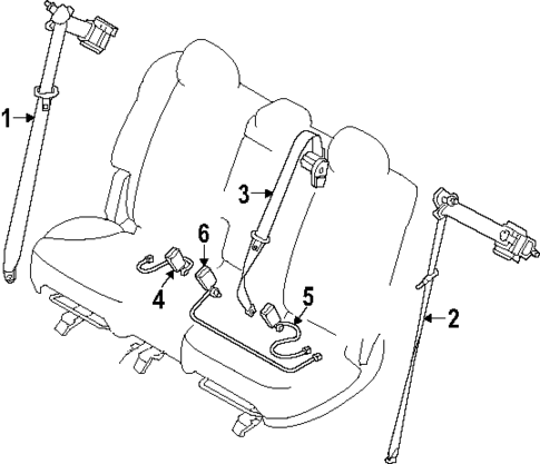 Second Row Seat Belts for 2024 Mazda CX-90 #0