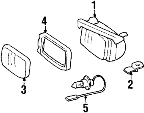 Fog Lamps for 1985 Mercedes-Benz 380SL #0
