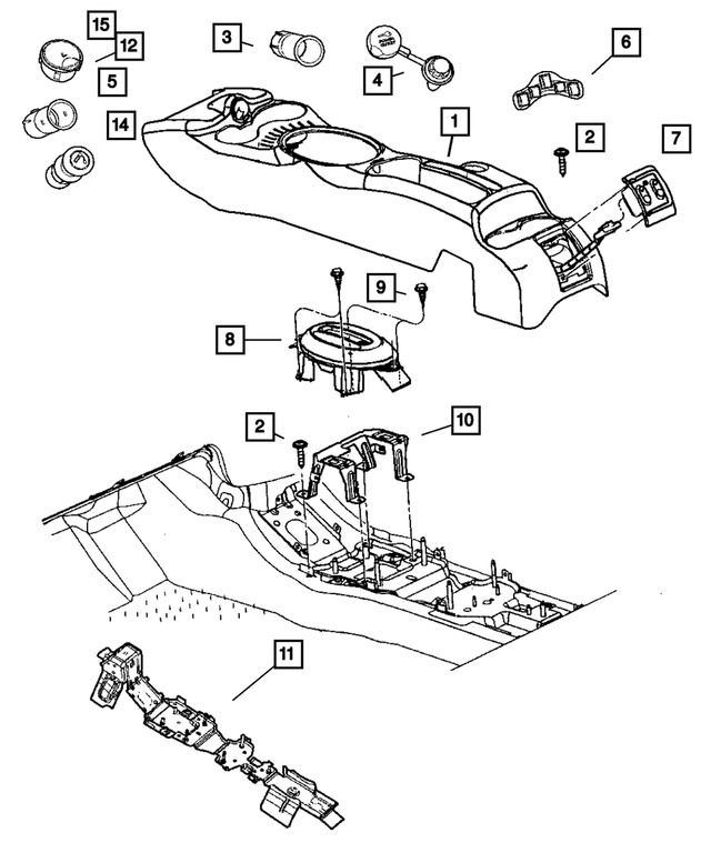 RW43WL8AD - : Floor Console for Mopar Image