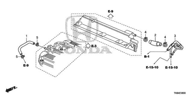 Breather Tube for 2016 Honda Odyssey #0