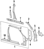 E7DZ54211A11B - Body: Panel Assembly for Ford Image