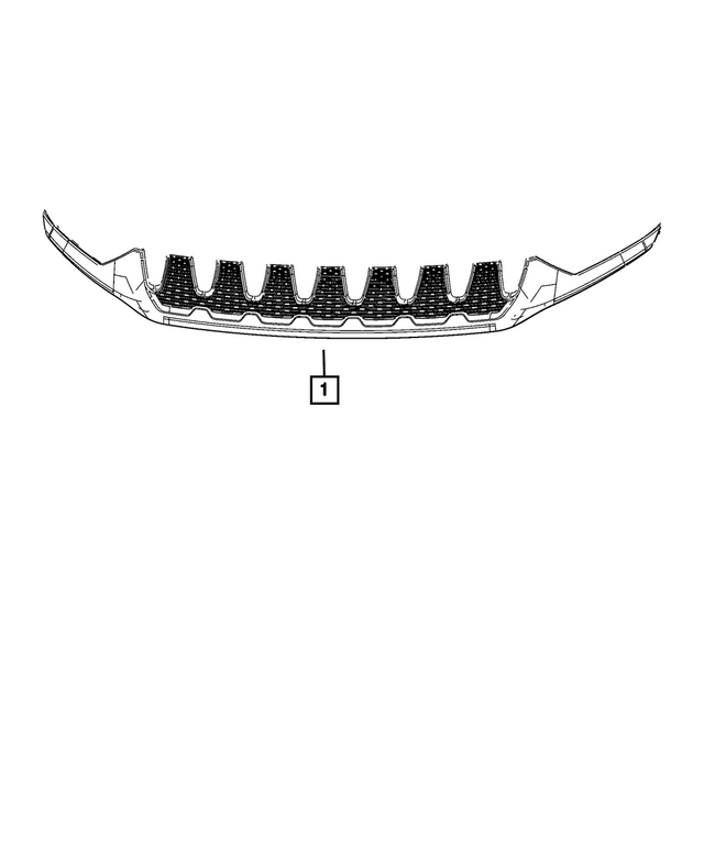 7LB26TZZAA - Exterior Ornamentation: Upper Grille for Mopar Image