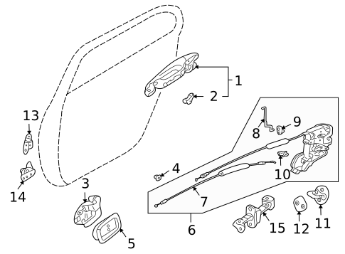 Lock & Hardware for 2011 Mitsubishi Endeavor #0
