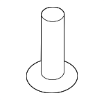 986085 - Body: Floor Cover Screw for Volvo Image