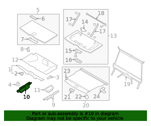 2016-2026 Volvo XC90 Floor Support 32353202 | TascaParts.com