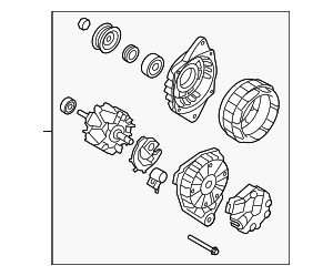 3730023650RU - : Alternator for Kia: Soul, Spectra, Spectra5, Sportage Image