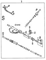 34110AA121 - Steering: Gear Assembly for Subaru Image